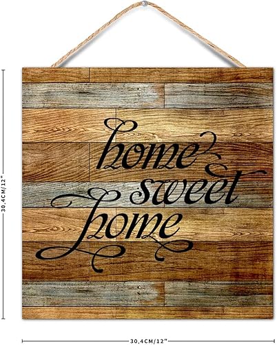 Miniatura 9 de Shabby Motivational Quote Wood Pallet Encouragement Quote Home Theme Life is Better in the Country 16x16in Wall Hanging Wooden Plaque for Porch