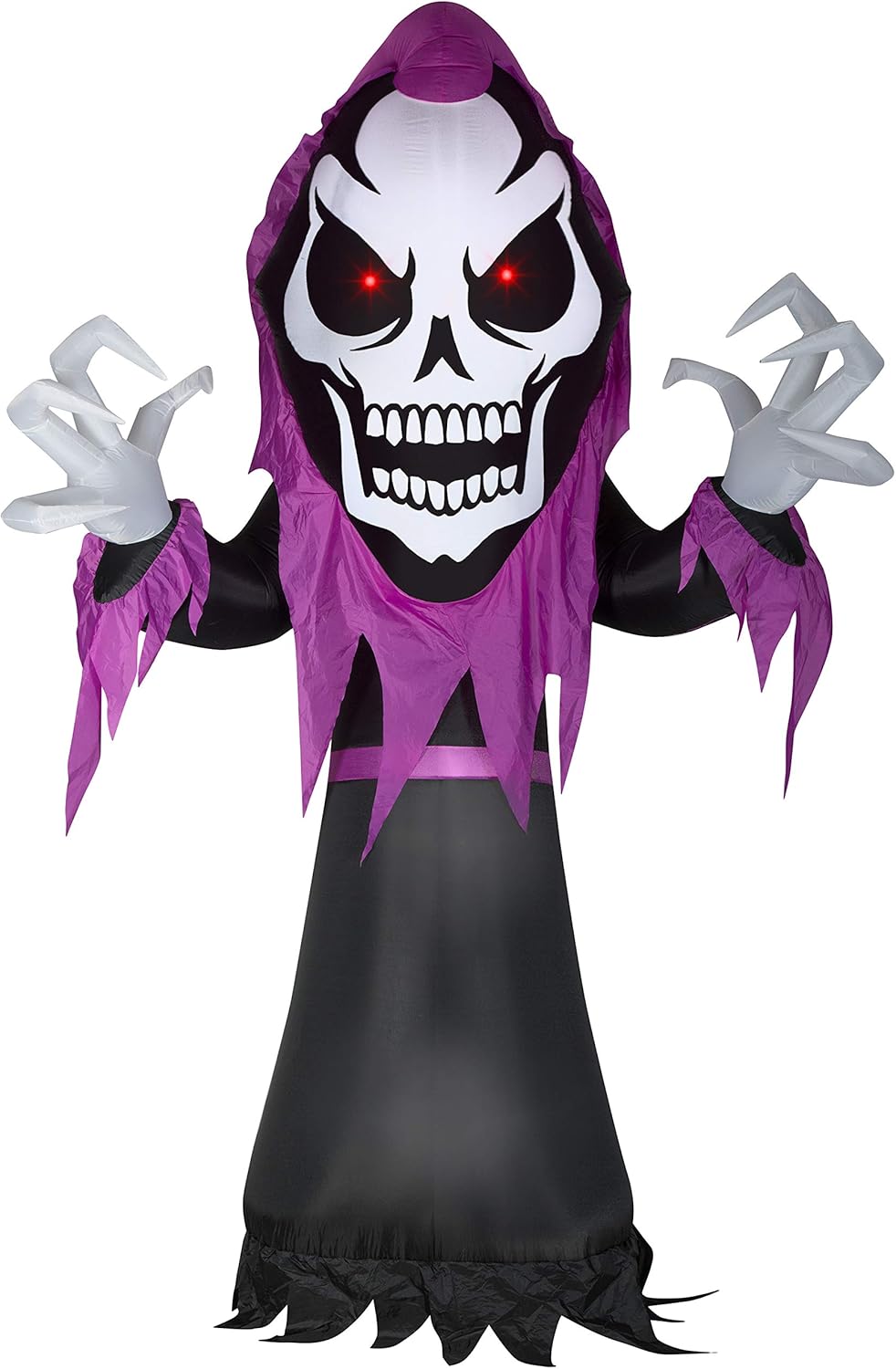 Gemmy 10.5' Airblown Skeleton Reaper w/Red LED Eyes Giant