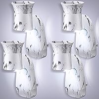 Vista 1 de 4 Pcs Wall Fragrance Plug with Night Light Compatible with Bath & Body Works WallFlower Fragrance, ETL Certified, Scent Fragrance Diffuser Rotary