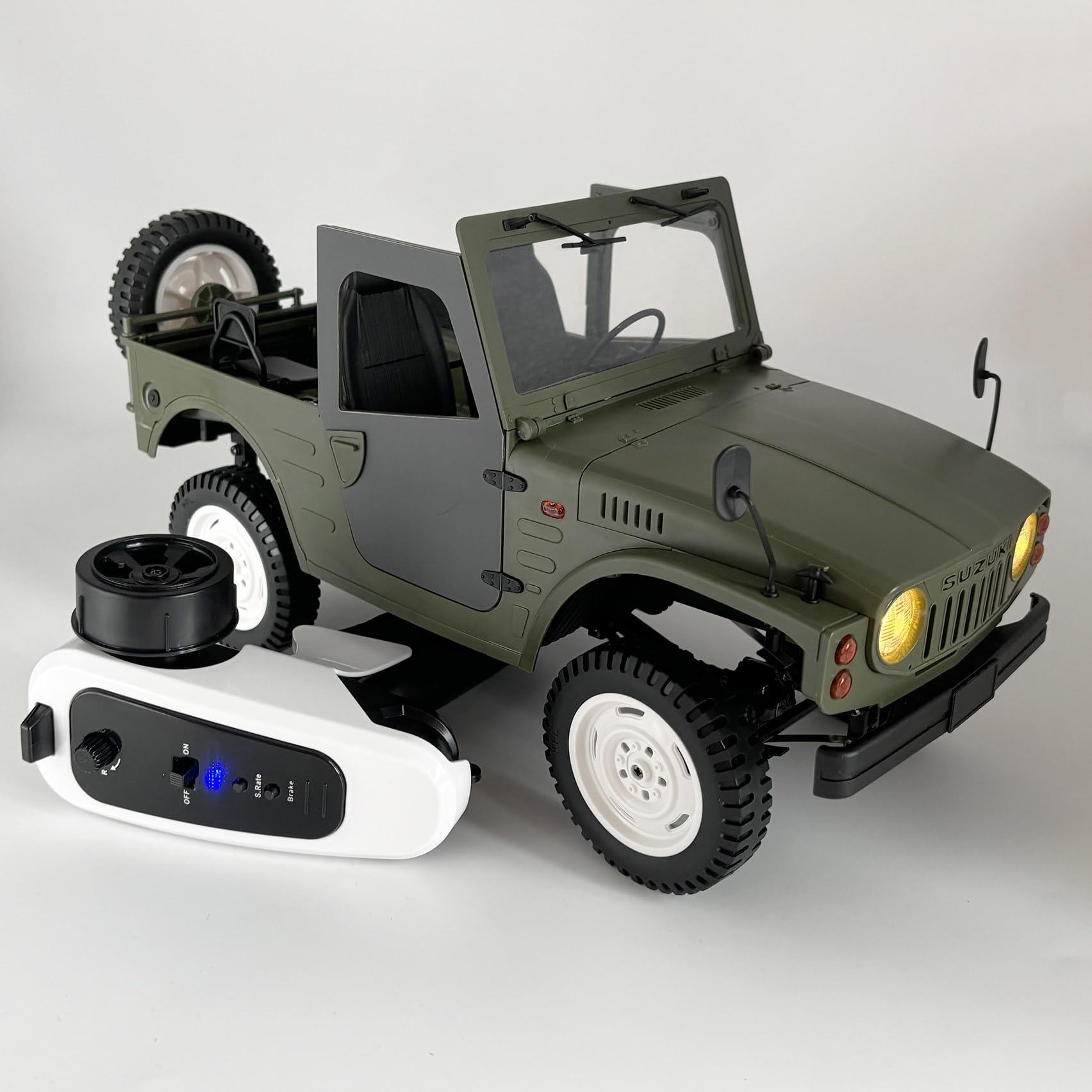 WPLDEWAN WPL C84 RC Rock Crawler RC Truck 4x4 1/10 Escala Remoto Camión Off Road RTR Todo Terreno con Motor 370 Proporcional Acelerador Dirección Leaf Spring Chasis Hobby Grado