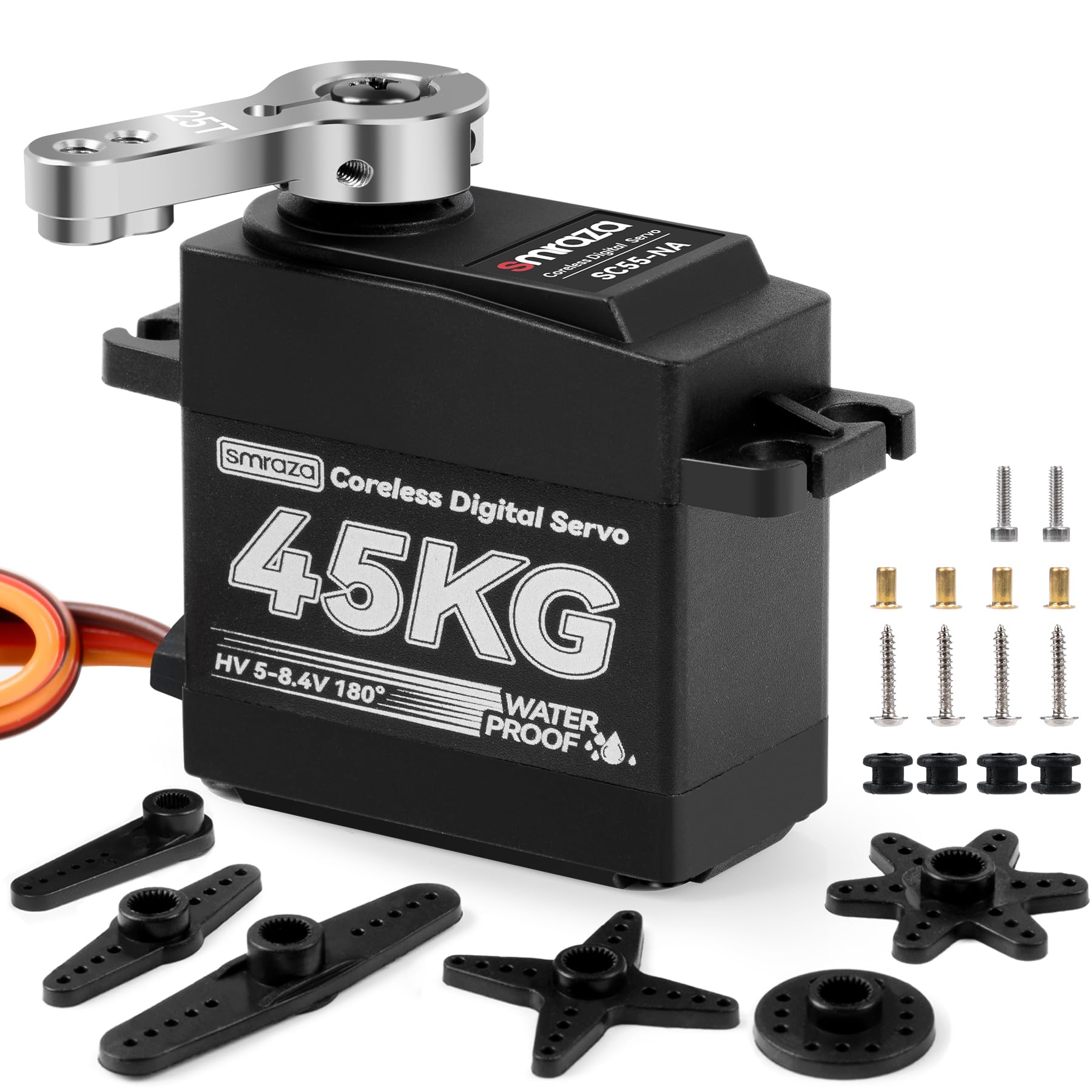Amazon | 45KG コアレスサーボモーター 高トルクステアリング