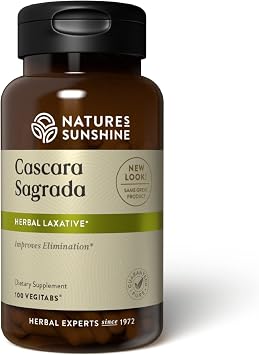 Natures Sunshine Cascara Sagrada 100 Vegitabs
