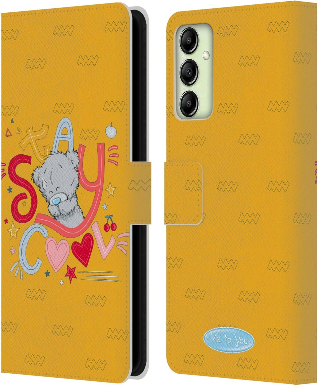 Head Case Designs Officially Licensed Me to You Your Future is Bright Retro Fun Leather Wallet Case Compatible with Samsung Galaxy A14 5G