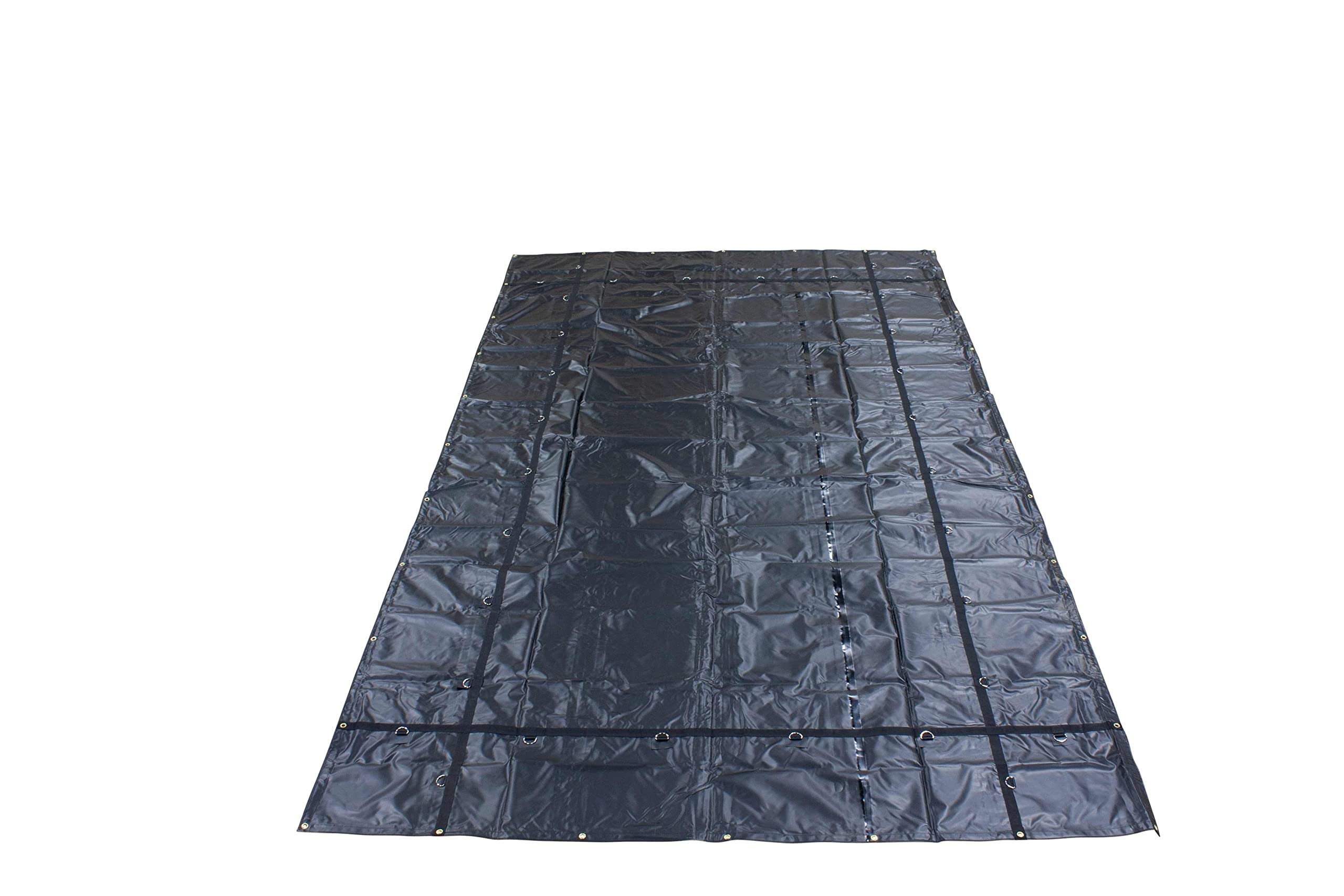Mytee Products 12'x16' Heavy Duty Smoke Tarp for Flatbed Truck - 18 Ounce Vinyl - Load Covering Tarp Protects Your Cargo from Exhaust Smoke & Dirt - Water Resistant