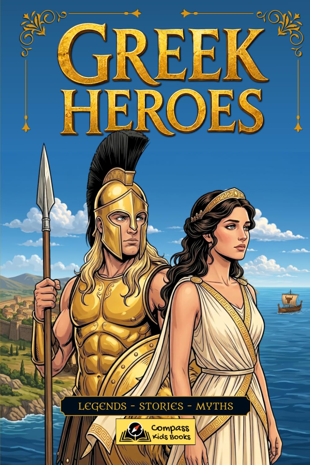 Greek Mythology for Kids: Greek Heroes: Illustrated Epic Adventures and Legends