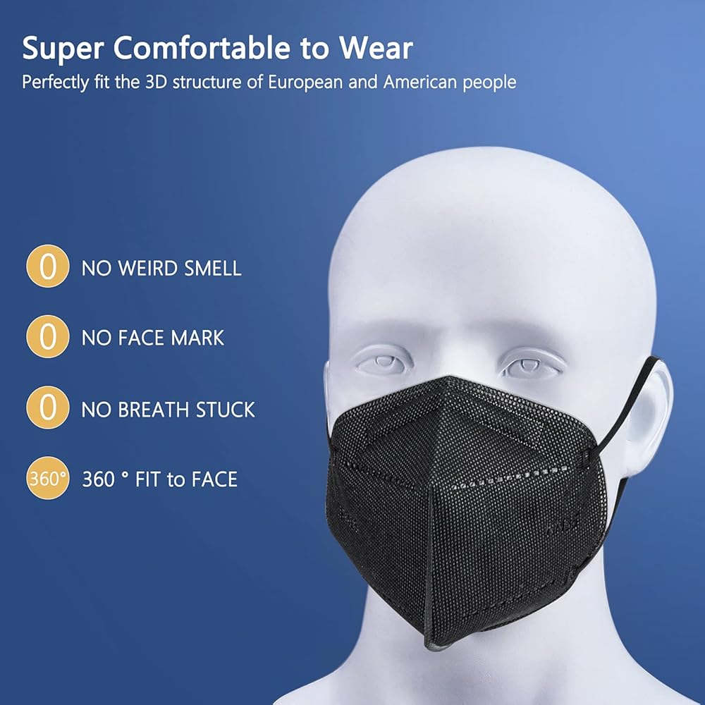 Mask　SBD BLScode KN95 Face Mask 60 Pack, Individually Wrapped 5-Layer