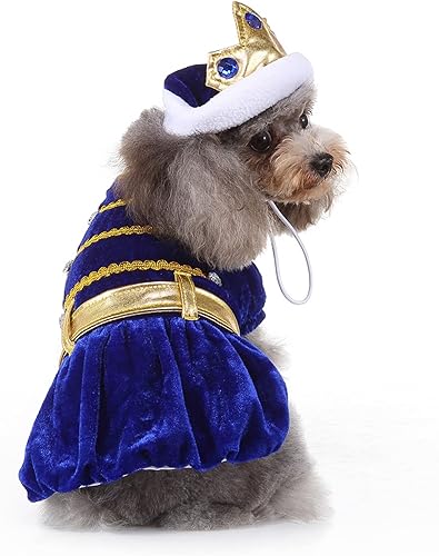 Miniatura 1 de Vestidos de Halloween para perro, reina para mascotas, con corona de diamante, ropa para cachorros, disfraces para perro, gato, gatito, decoración