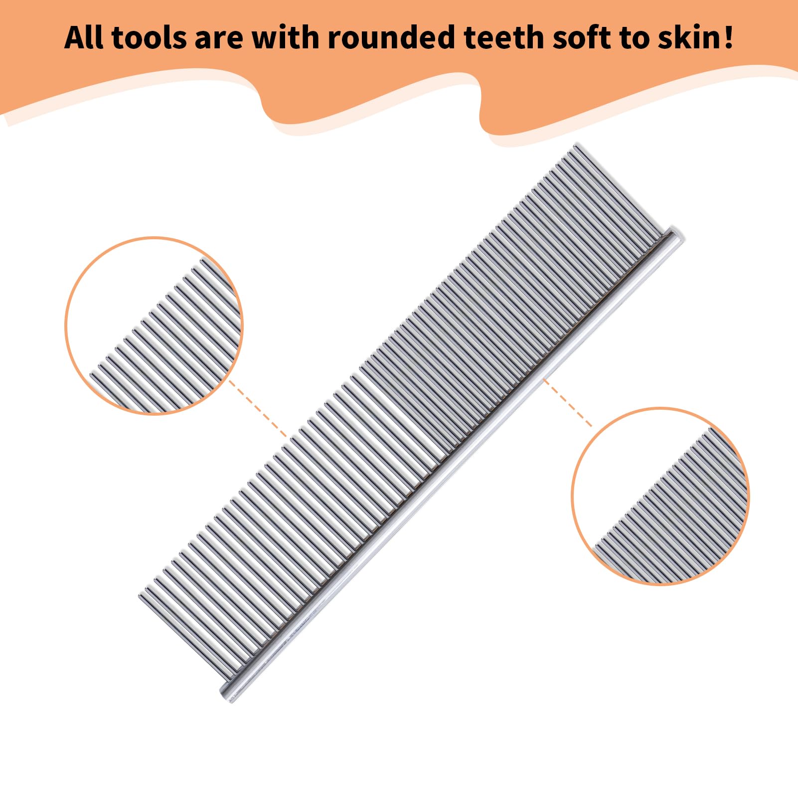 Hundezupfbürste für langhaarige Hunde, Doodle Brush für Hunde, große Zupfbürste für Goldendoodles mit ergonomischem Massivholzgriff, Lange Nadel, Fellpflegebürste für Hunde, Holz