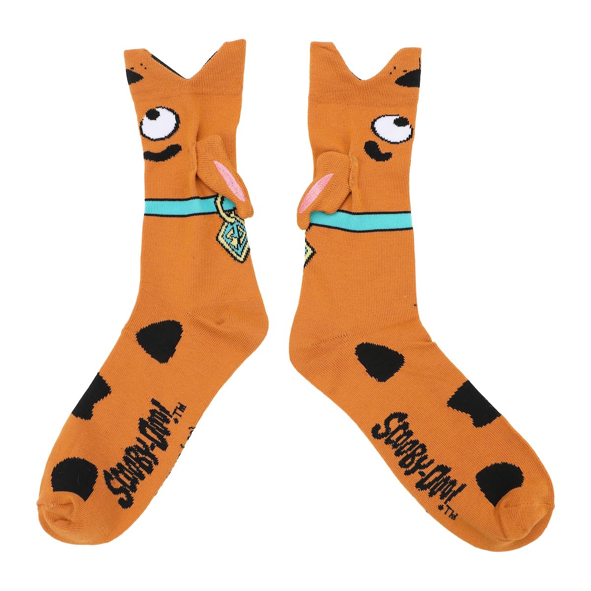 Bioworld Scooby Doo - Calcetines de felpa 3D con orejas marrones
