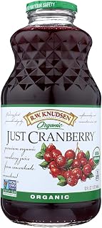 R.W. KNUDSEN, Juice, Og2, Just Cranberry, Pack of 6, Size 32 FZ, (Gluten Free GMO Free 95%+ Organic)