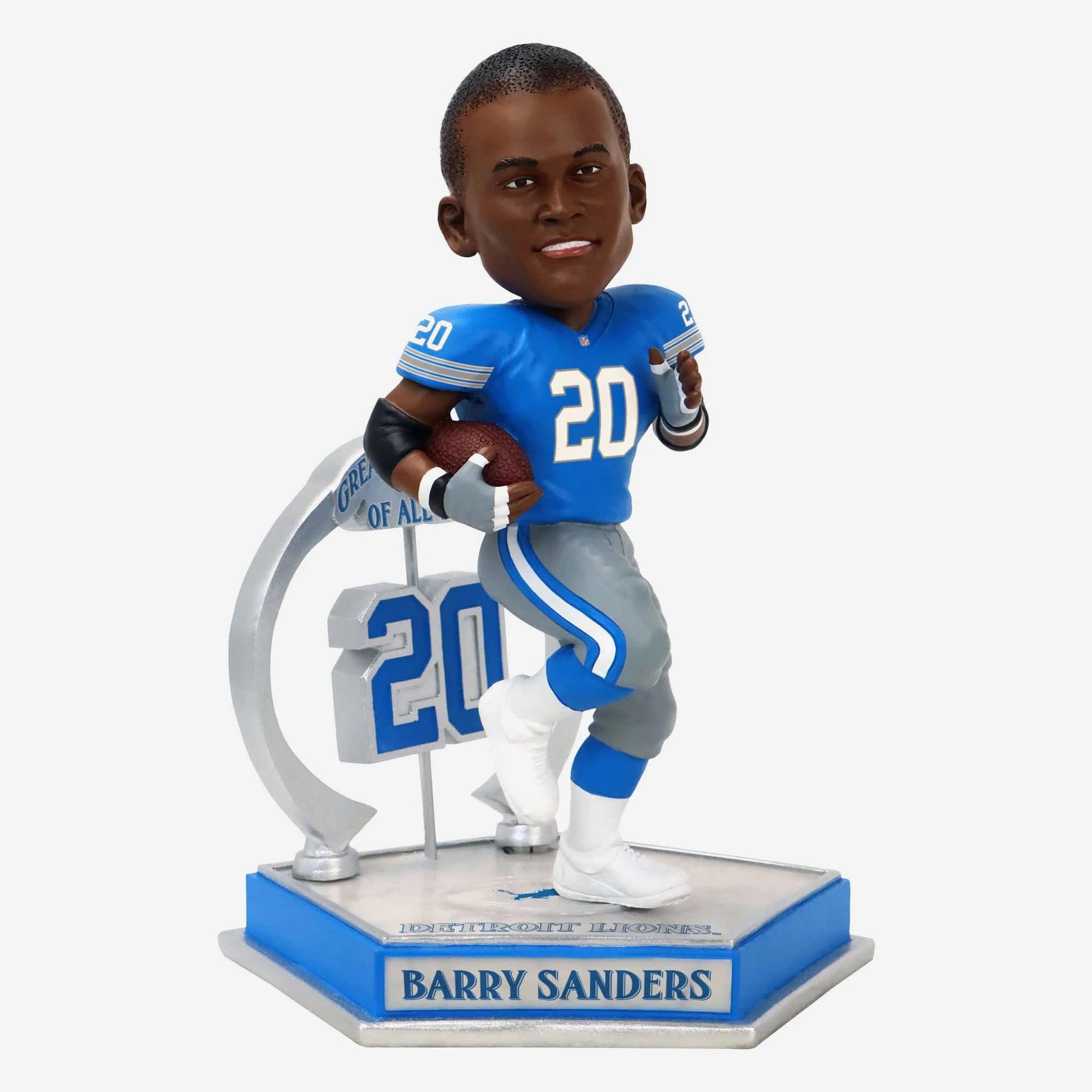 Barry Sanders Detroit Lions Legendary Number 20 Bobblehead NFL