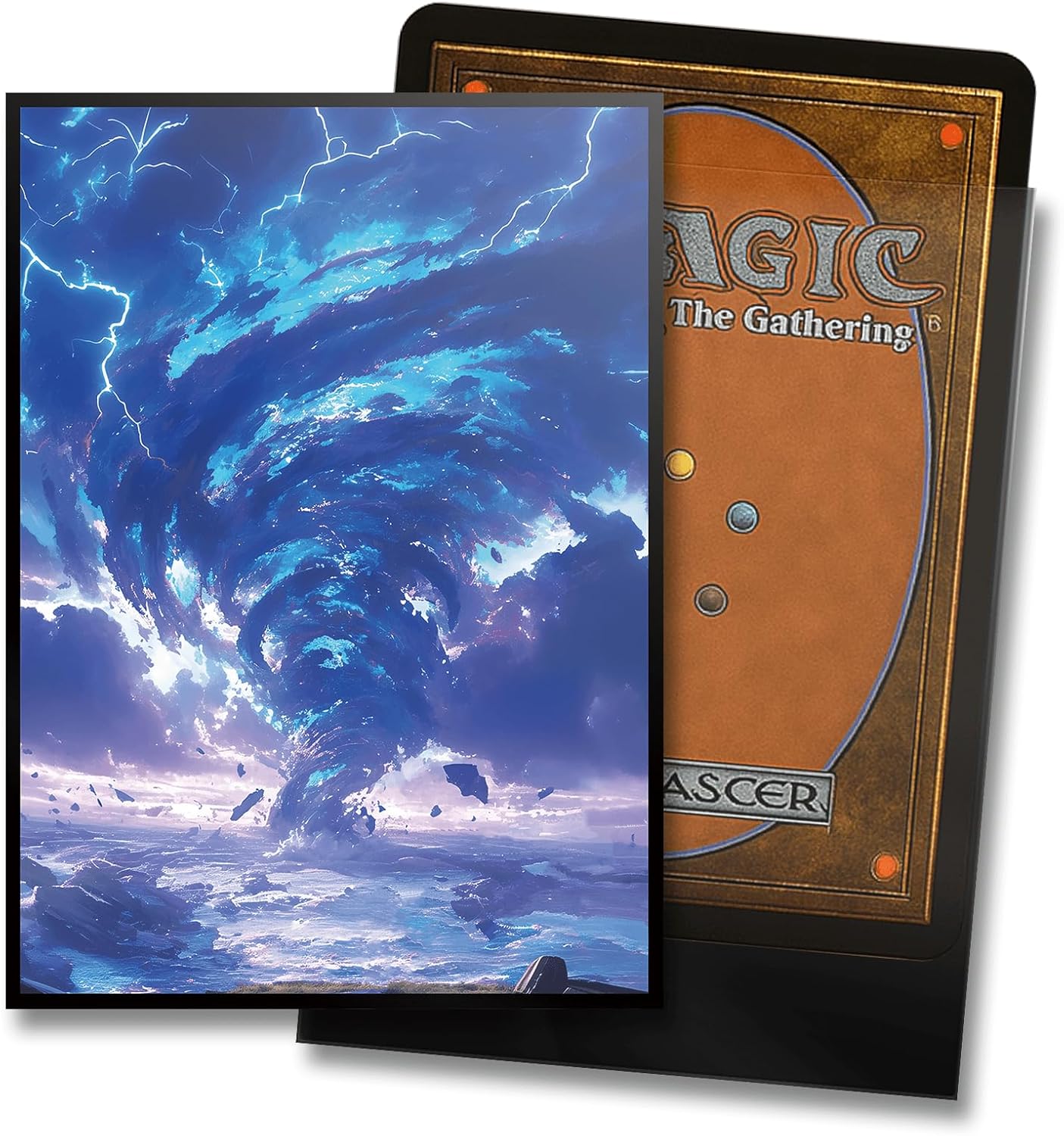 MTG Card Sleeves - Island - Utility Lands Series - Ultra Clear Front & Matte Finish Back, 100 Count Standard Size Matte Art Sleeve for Magic The Gathering