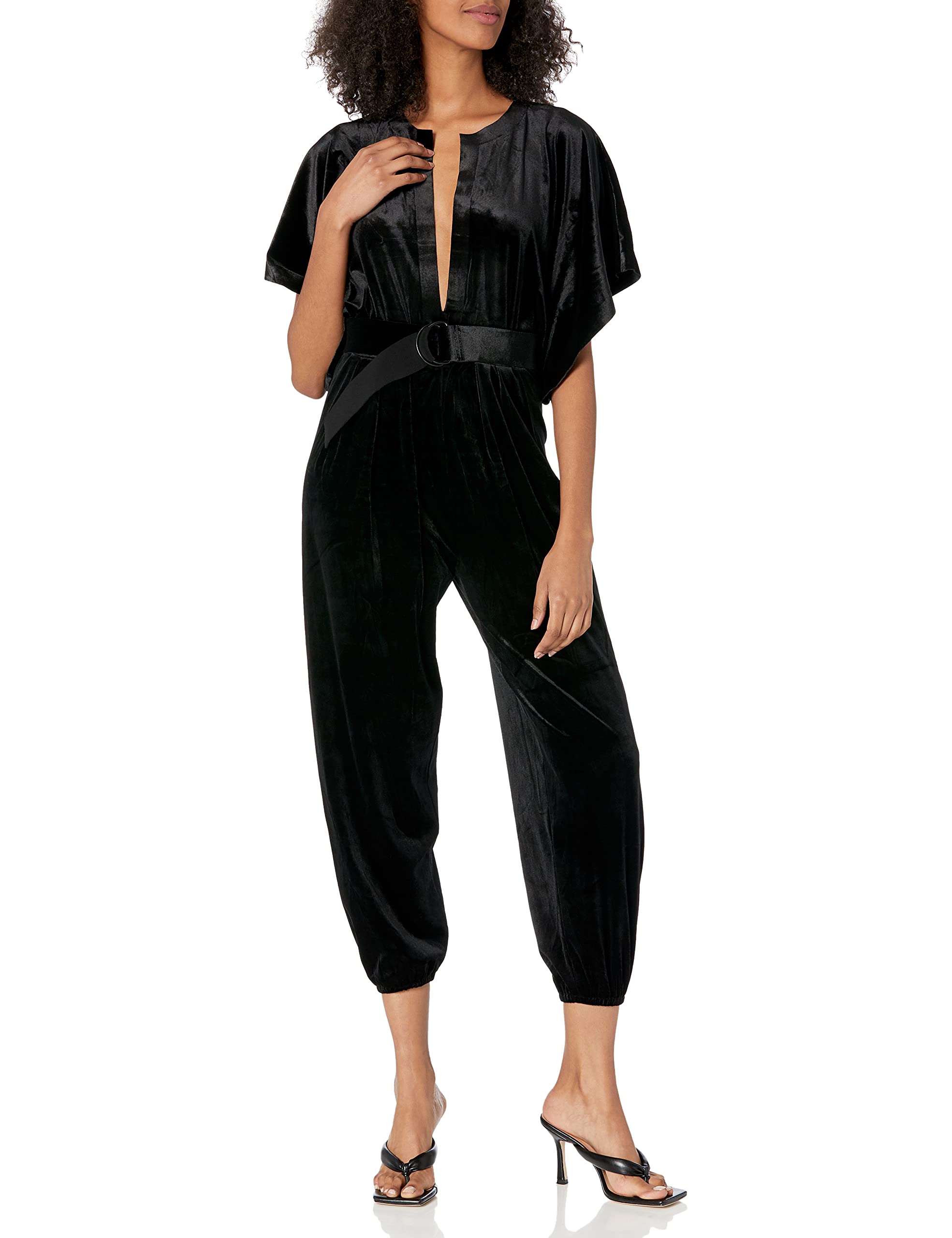 Norma Kamali womens RECTANGLE JOG JUMPSUIT Jumpsuit