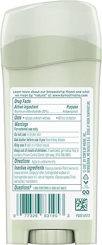 Miniatura 3 de Tom's of Maine Desodorante antitranspirante para mujeres, polvo natural, 2.25 onzas (el embalaje puede variar)