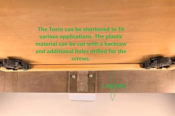 ToeIn - Hands Free Cabinet Door Solution - Adhesive Toe Foot Pull - 4 Pack