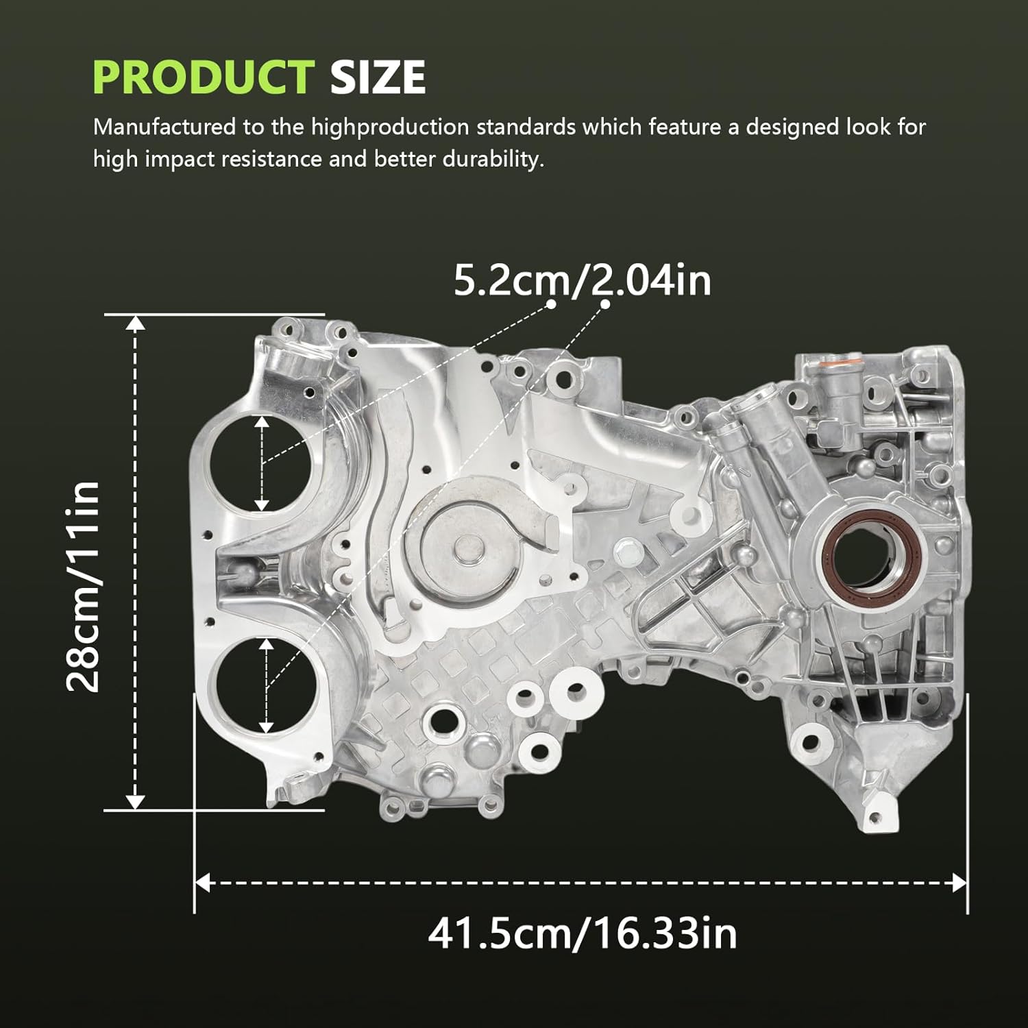 Engine Timing Cover 25199424 Timing Chain Cover for Sonic Cruze Trax 1.4L 2011-2020, Encore 1.4L 2013-2017 55562788 25194353 25195406, Timing Chain Oil Pump Cover