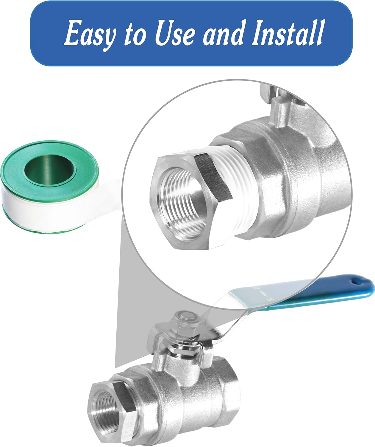 Stainless Steel Reducer Hex Bushing Threaded Pipe Fitting 1-1/2" NPT Male x 1/2" NPT Female Bushing 1-1/2 to 1/2 Adapter Pipe Fitting (Pack of 2)