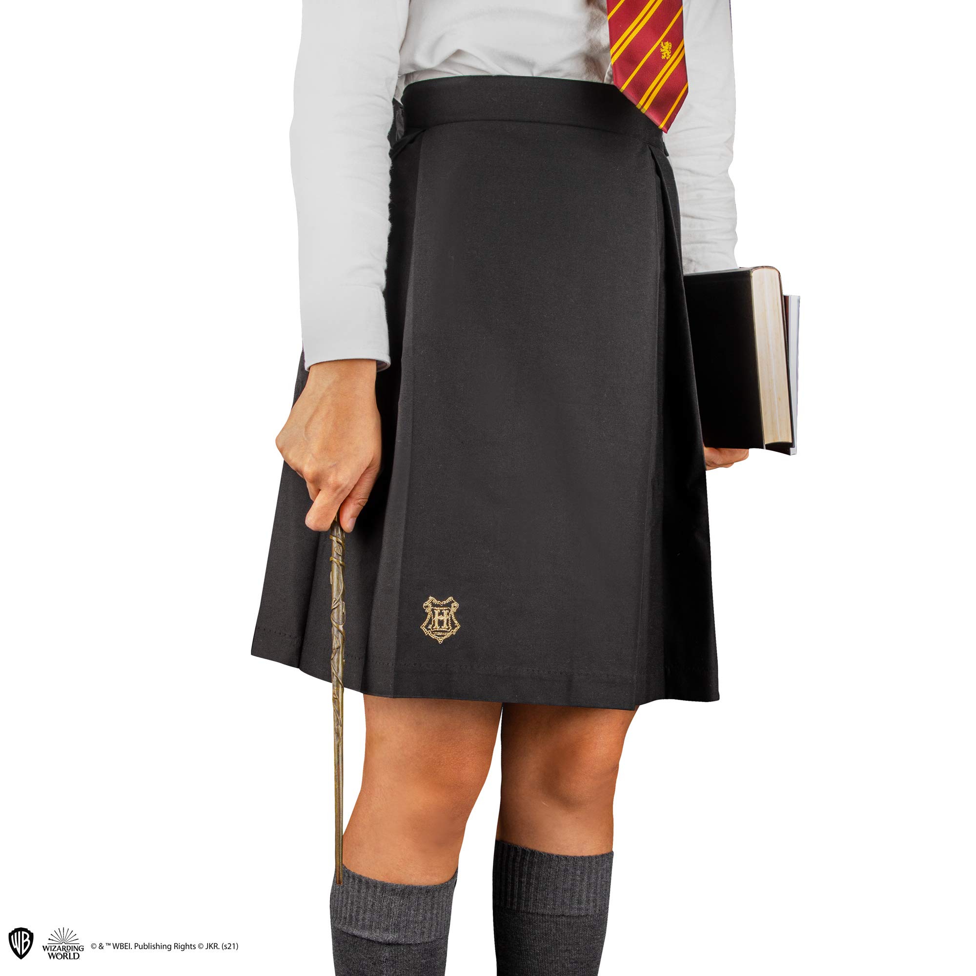 Cinereplicas Falda de estudiante Hermione - Harry Potter - Falda Informal Unisex Adulto Negro Tiro medio EU Large