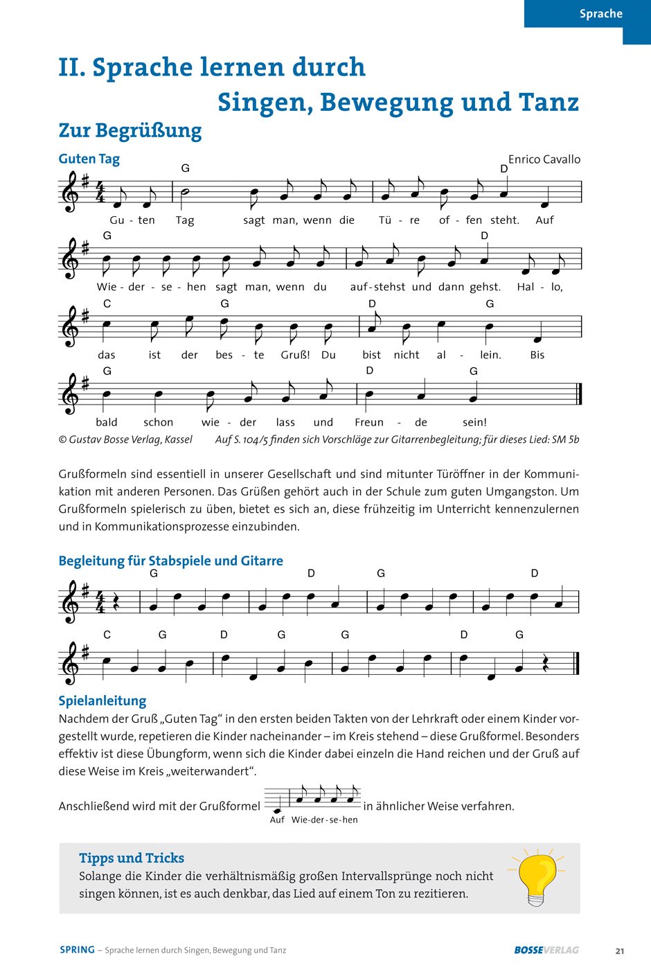 SPRING. Sprache lernen durch Singen, Bewegung und Tanz. Buch mit Audio-CD