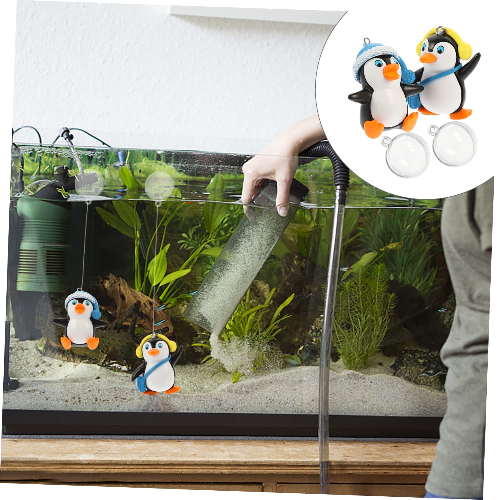 BESPORTBLE 20 STK Pinguin-Dekoration schwimmende Pinguinverzierung schwimmender Pinguin Weihnachtsdekorationen Skizubehör Schwimmende Aquariendekorationen verschleißfeste Aquarienverzierung