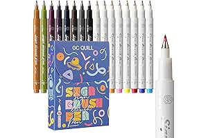 Sign Brush Pens - 16 Colors Sign Pens Calligraphy Set with Fude Sign Brush Tips