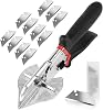 Multi Angle Mitre Scissors with 12 Blades Replacement Multi-Angle Cutting Tool 45-135° Precise Cut for PVC Wood Plastic