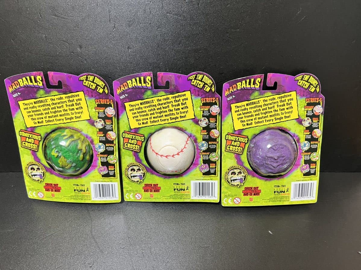 Amazon.co.jp: 未開封 MADBALLS BASIC FUN マッドボール 6種類 : おもちゃ