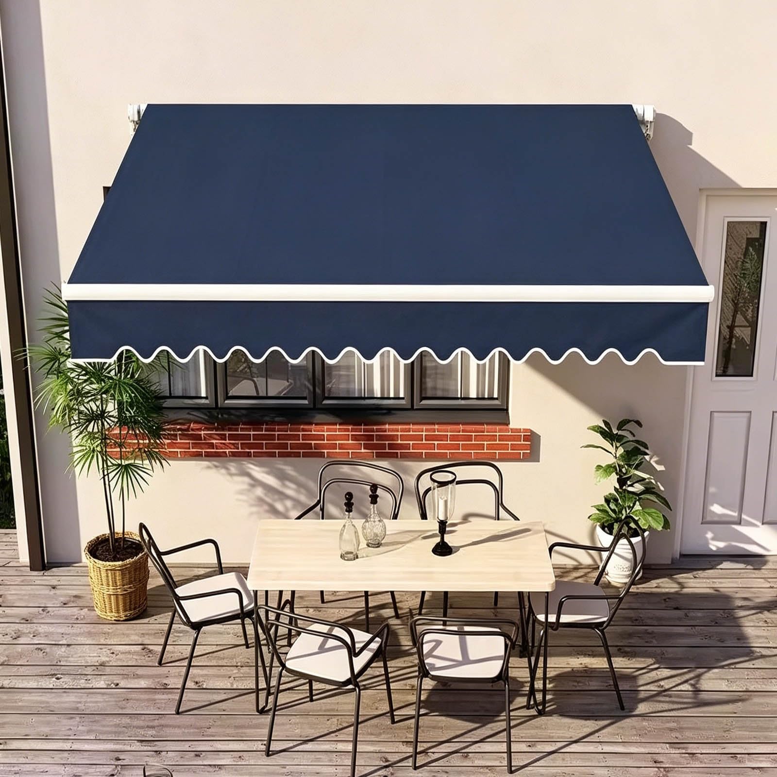 stoff für markise 5x3m Terrassen Markisen Ersatzstoff Markisenbespannung 3x2 4x3 5x3 6x3 6x3.5m Wasserdicht Ersatz Markisenstoff Markisen Ersatzstoff Mit Volant Draußen Sonnenschutz(Burgundy,360x300cm) Garten Laufrad leicht Size (US M):5 Campingmöbel für Urlaub, Hobby