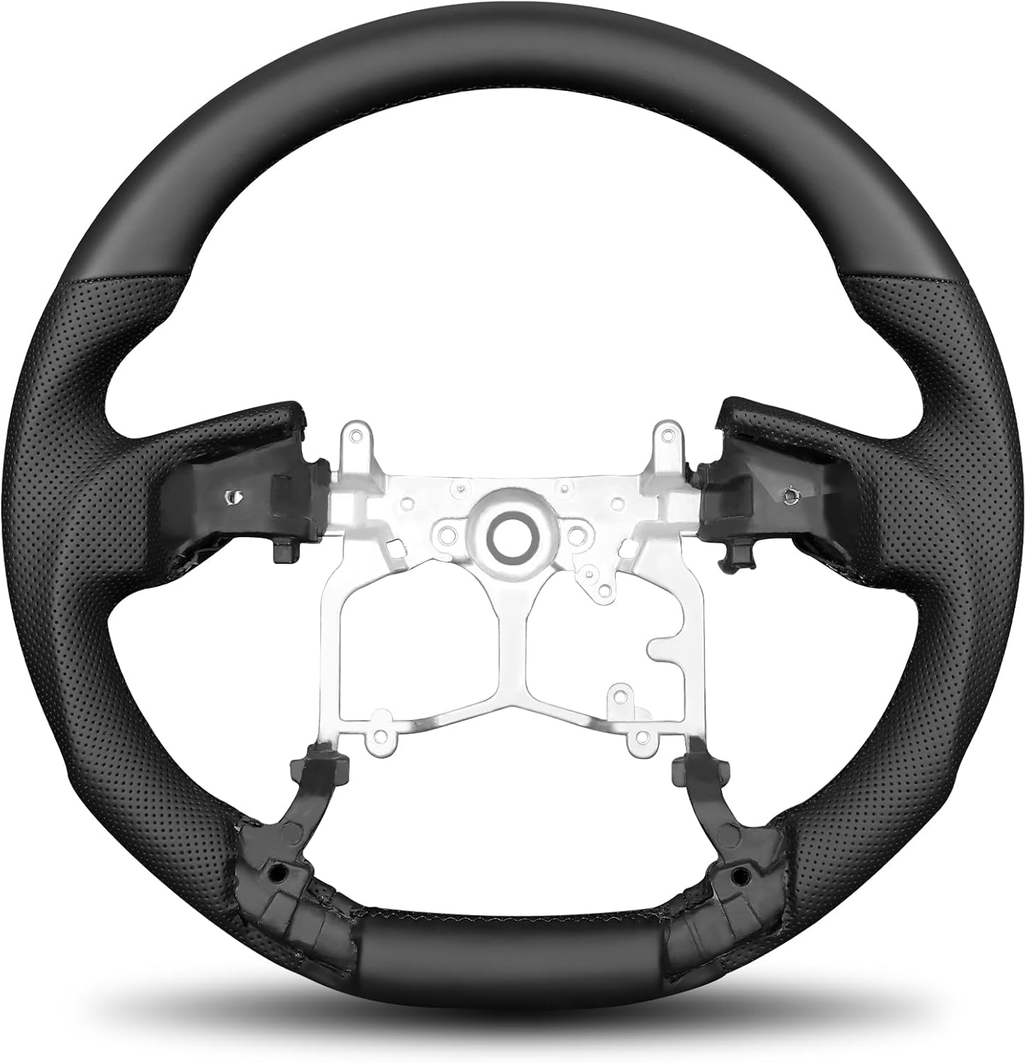 Full Black Leather Steering Wheel, for Toyota Tacoma 2012&ndash;2023, for 4Runner 2010&ndash;2024, for Tundra 2014&ndash;2021, for Prado LC150 2010&ndash;2017