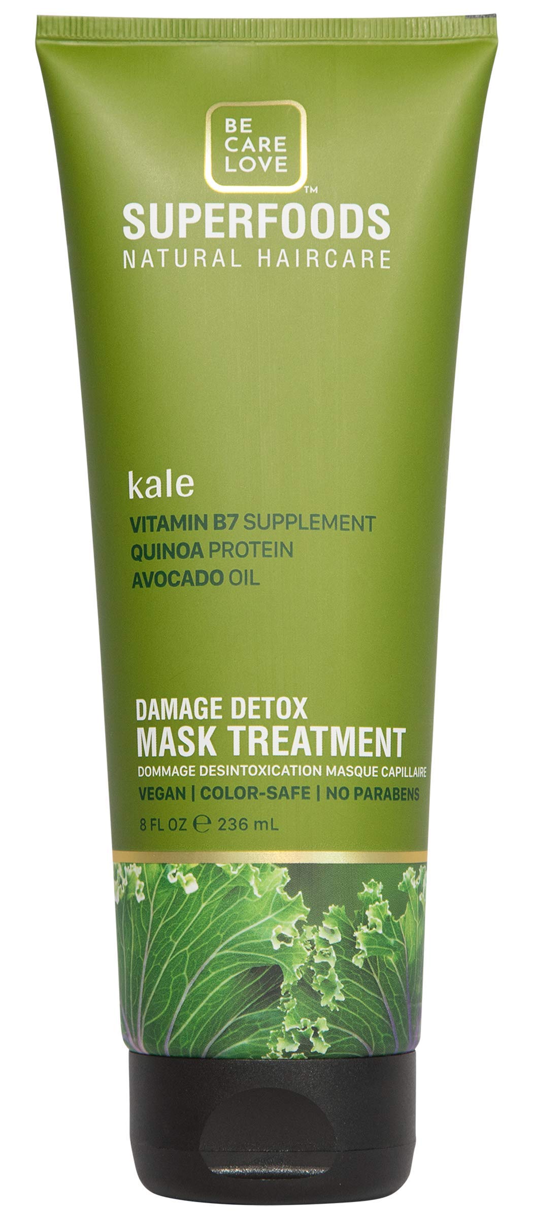 BCL SPA Be Care Love SuperFoods Damage Detox Mask Treatment, Kale, 8 Fl Oz