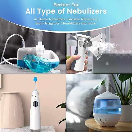 Miniatura 4 de NAVEH PHARMA RSV Diluyente nebulizador salino hipertónico al 3% para inhaladores, máquina para niños y adultos, elimina la congestión de las vías