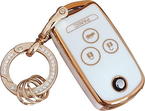 Miniatura 7 de WENHENI Carcasa protectora suave para llavero Toyota con llavero compatible con Toyota 1999-2009 4runner  Sequoia 2001-2008 (para Toyota-A-negro)