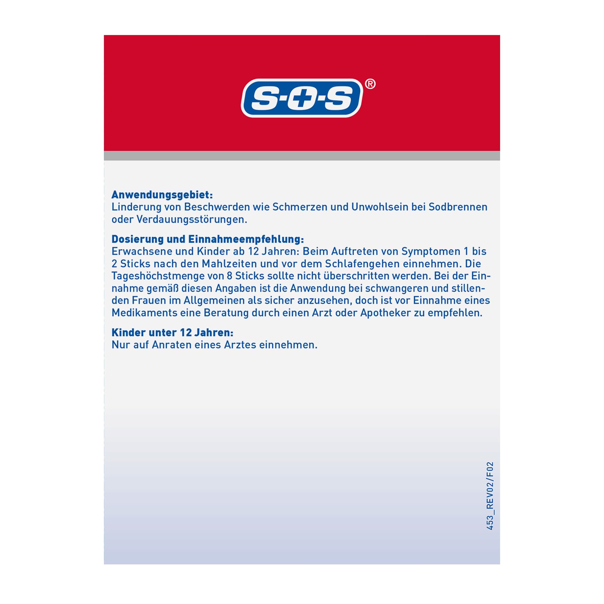 SOS Sodbrennen-Blocker FORTE (144x 10ml) - schmerzlinderndes Gel mit Minzgeschmack bei Unwohlsein & Schmerzen bei Sodbrennen oder Verdauungsstörungen