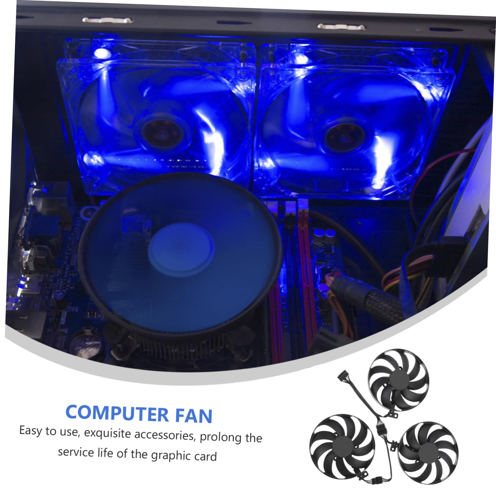Homoyoyo Ventilador De Refrigeración Tarjeta Gráfica De Enfriador De Gpu Compatible Ventilador De Tarjeta Gráfica Cfud De Computadora Para Uso Sistemas De Refrigeración De Gpu