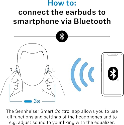 Miniatura 12 de Sennheiser MOMENTUM True Wireless 4 - Auriculares inteligentes, Bluetooth 5.4, sonido cristalino, auriculares con cancelación de ruido, diseño