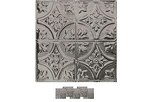 American Tin Ceilings 5-Pack 2' x 2' (20 Sq. Ft) Nail-Up Unfinished...