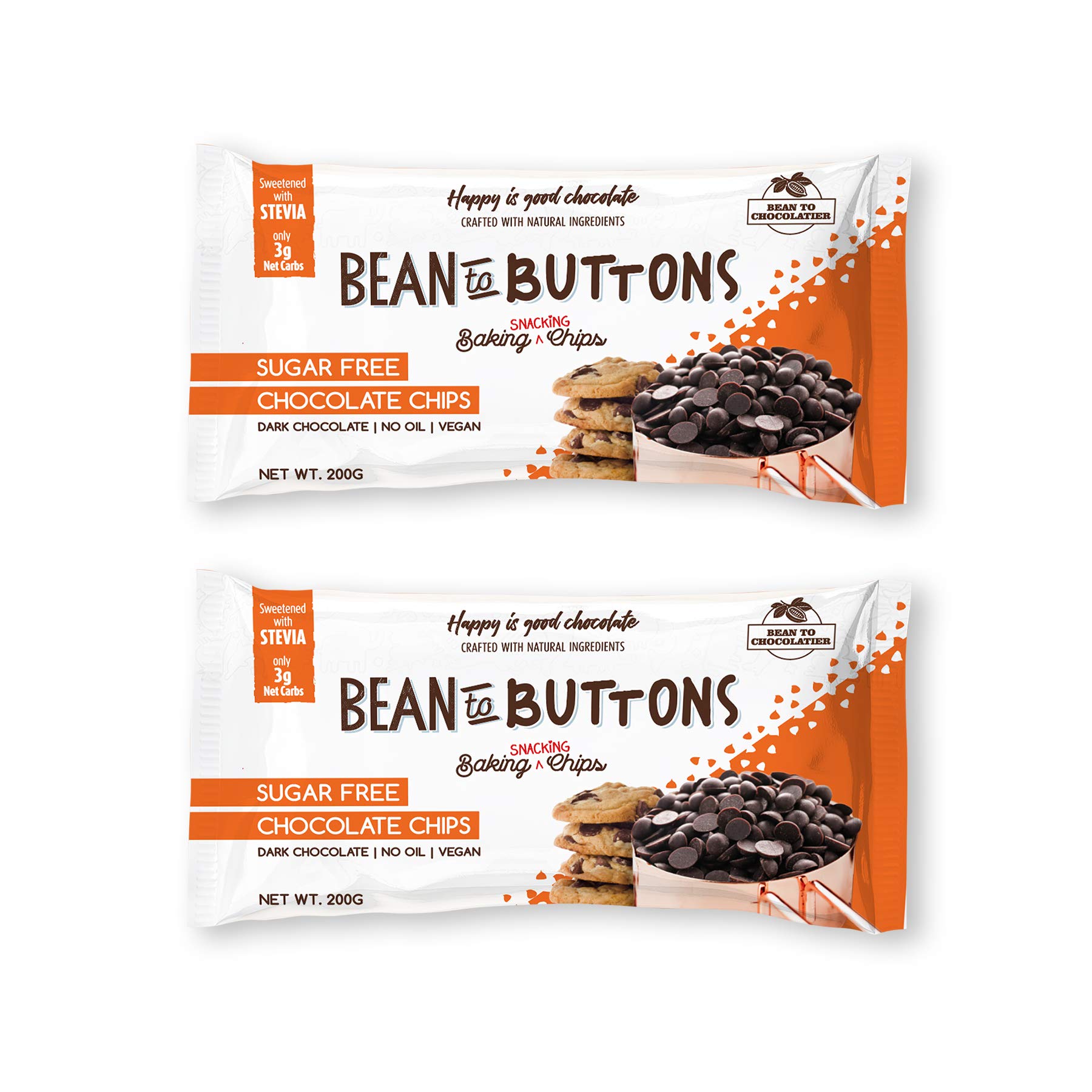 Pink Harvest Farms Bean to Buttons: Sugarfree Baking Chocolate Chips (Pack of 2) (B08XKBKCB8) Amazon Price History, Amazon Price Tracker