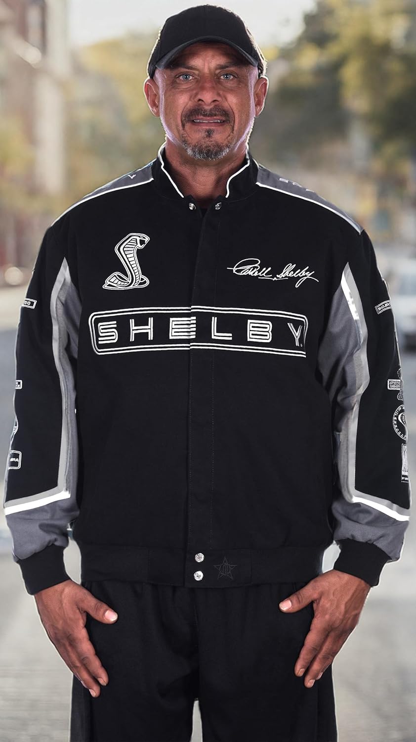 JH DESIGN GROUP Shelby Logo Embroidered Twill Jacket - Cotton Winter Jacket for Men