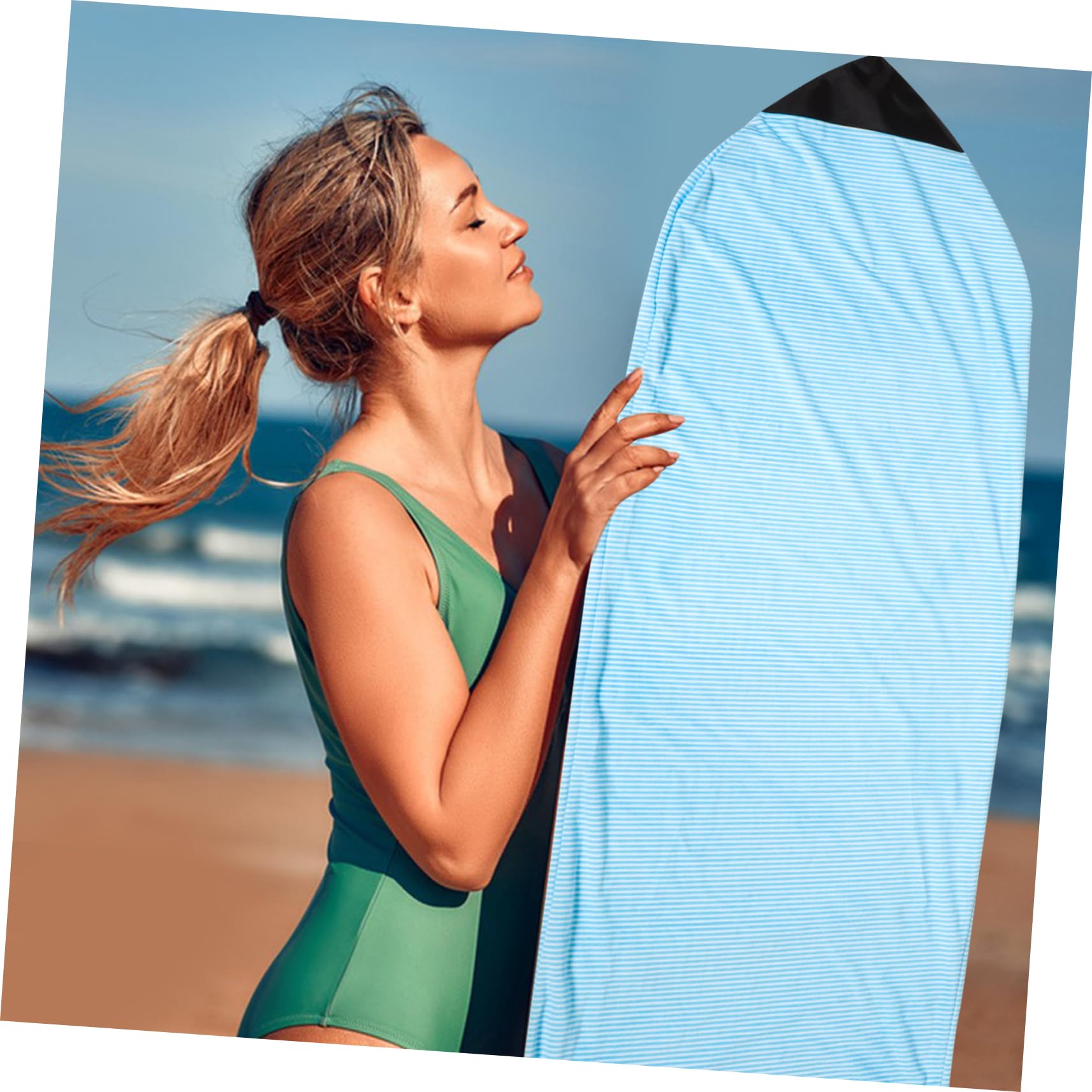 WOONEKY Funda Protectora para Tabla De Surf Plegable Bolsa De Transporte Protección UV para Viajes Almacenamiento y Cuidado De Equipos De Surf