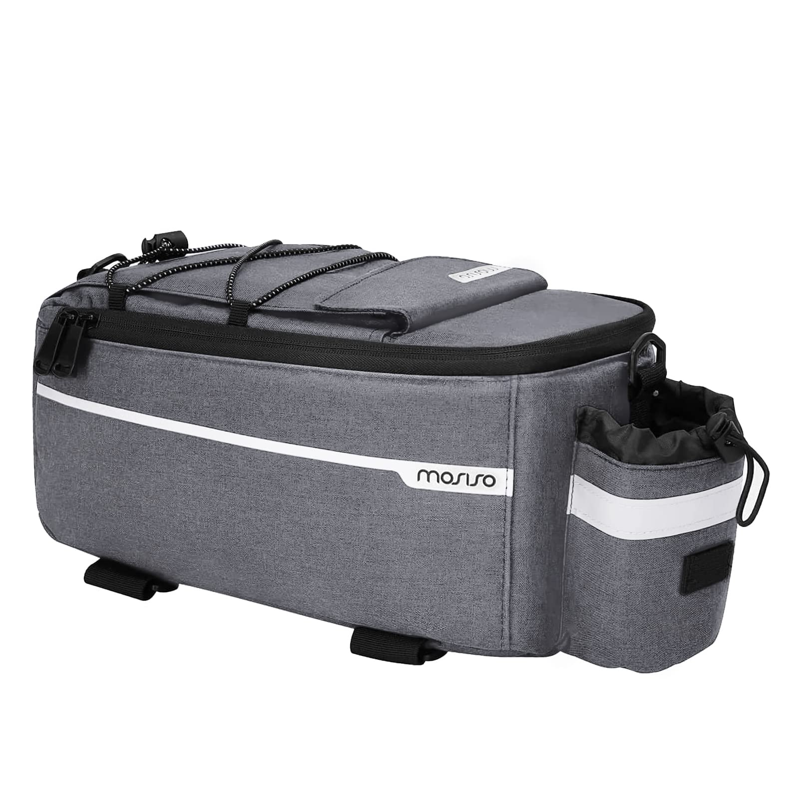 MOSISO Bike Rack Bag, Waterproof Bike Trunk Cooler Bag Insulated Bicycle Rear Seat Bag Cycling Bike Backseat Storage Cargo Luggage Saddle Shoulder Bag