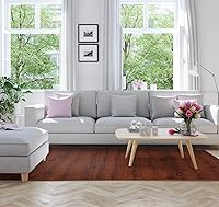 Vista 8 de Sorbus Losetas de suelo de madera veteada, esteras de espuma EVA entrelazadas, losetas de 3/8" de grosor para suelos de madera, esteras de ejercicio