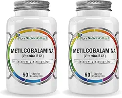 2x Metilcobalamina (Vitamina B12) 60 Caps de 500mg Flora Nativa do Brasil