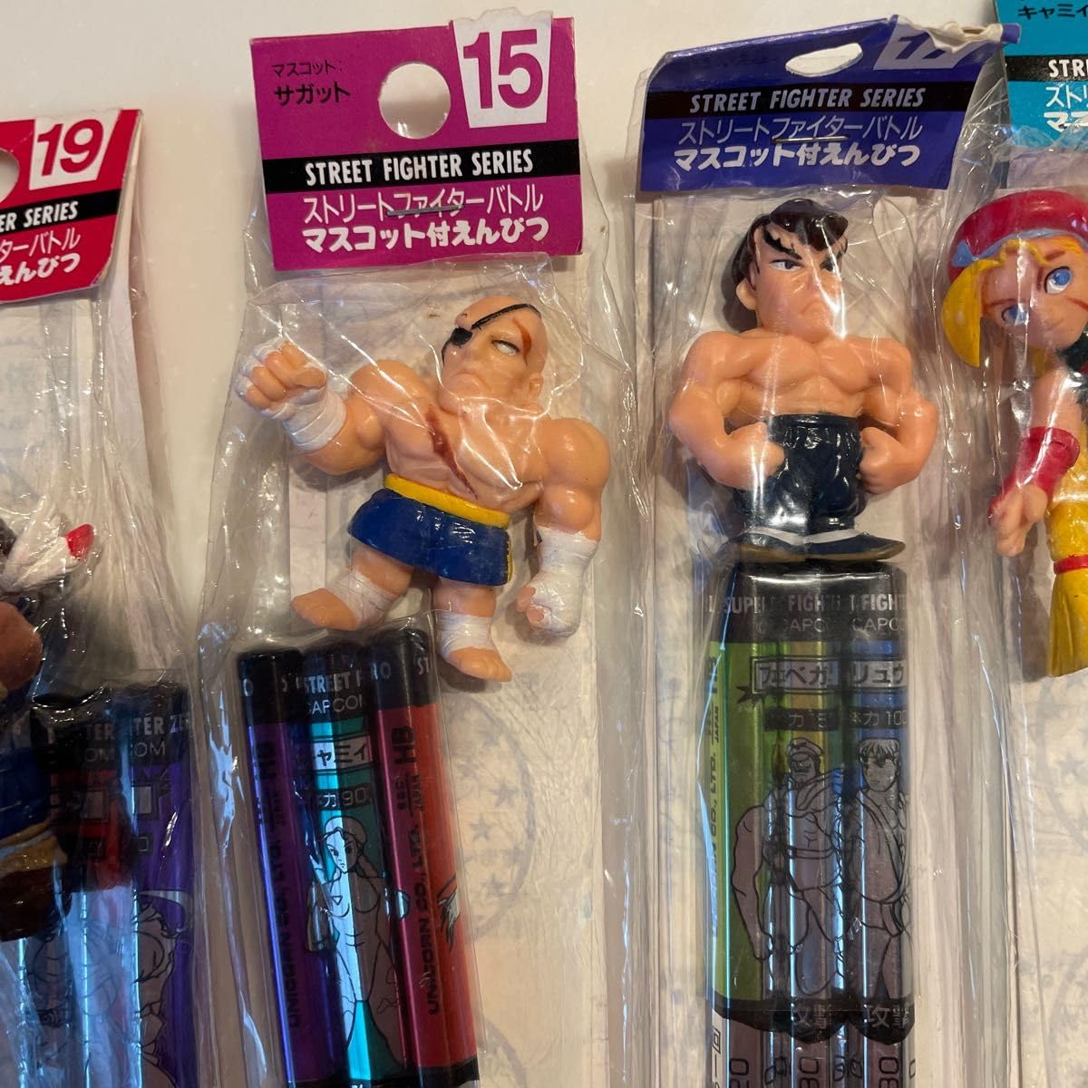 【未開封】ストリートファイター　バトルえんぴつ　マスコット付　5つセット Amazon.co.jp: ストリートファイター バトル鉛筆 フィギュア 平成