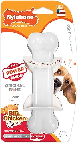 Vista 28 de Nylabone Power Chew Juguete masticable para perros, de pollo, XL/súper, para más de 50 libras