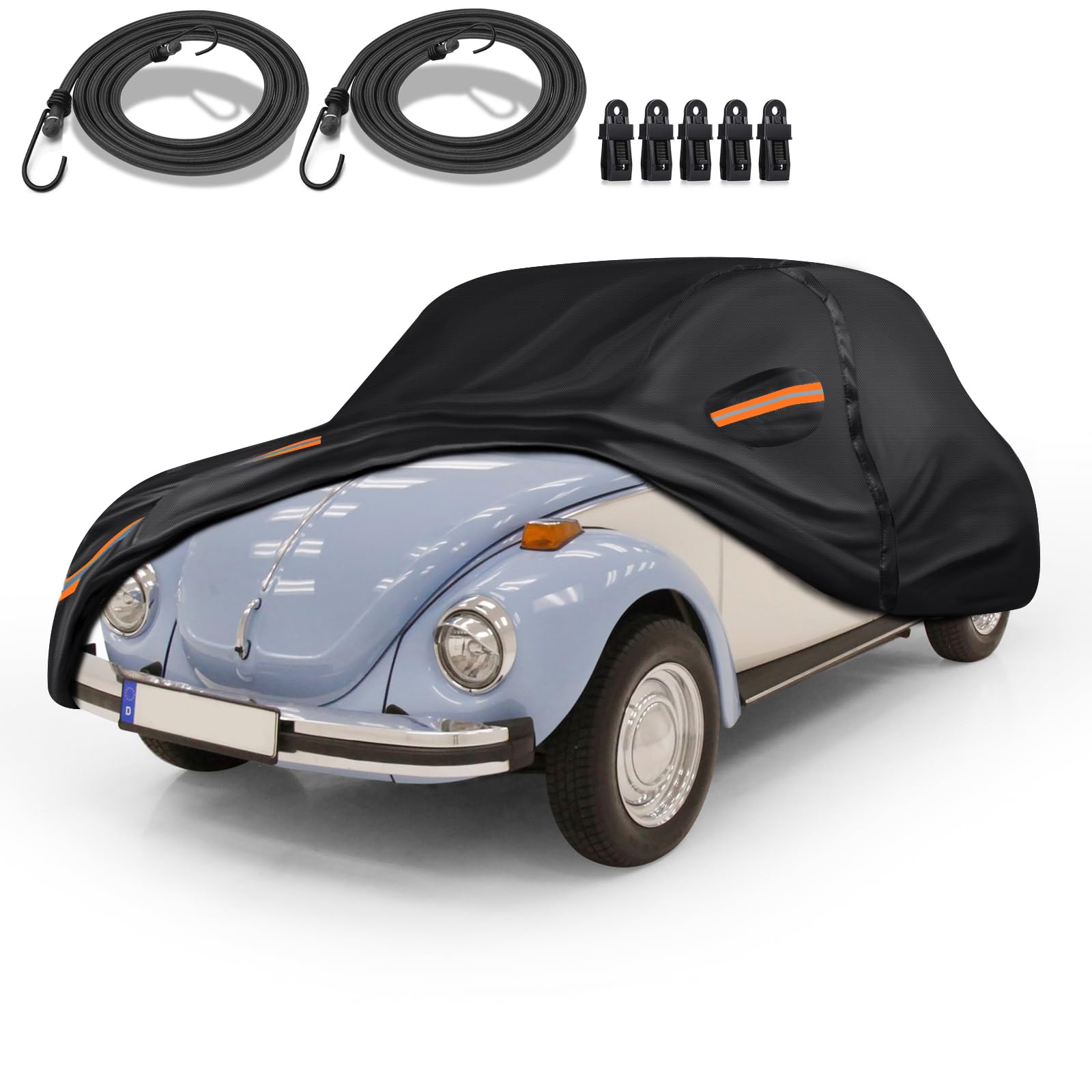 QUYDDC 16 Layers Full Car Cover Fit for VW Beetle Bug 1960-1979