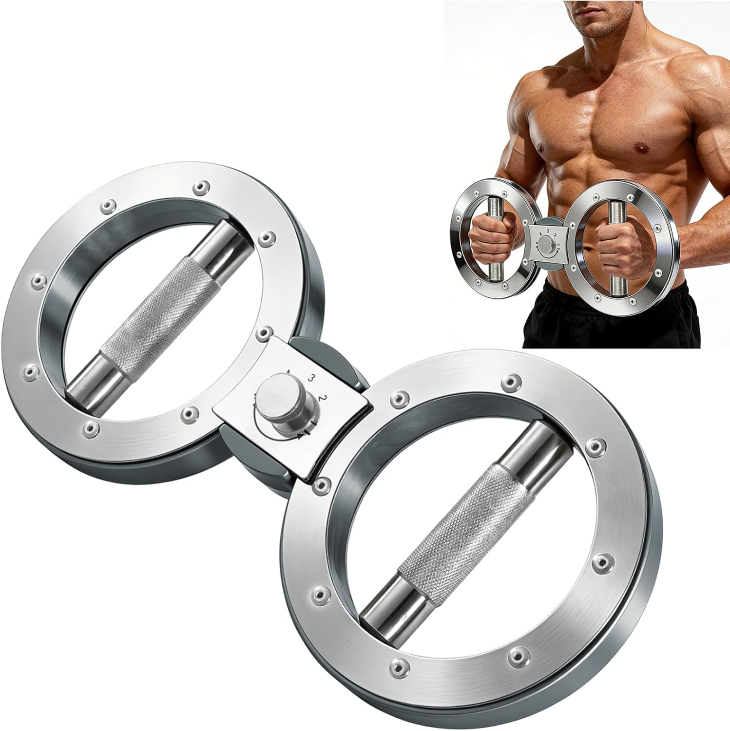 Arm Workout Equipment - Adjustable Shoulder Strength Training,Hand and Forearm Trainer for Gym Workouts, Rehabilitation, Forearm Exerciser, 8 to 15 Pounds Adjustable Drag