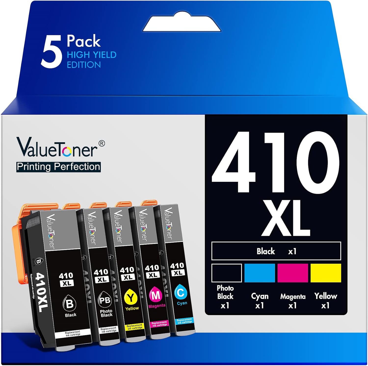 OULADUN 410XL - Cartuchos De Tinta De Repuesto Para Ipresora 410XL 410