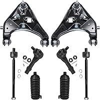 Vista 1284 de Detroit Axle - Kit de suspensión frontal de 8 piezas para Dodge Journey 2009-2015, 2 brazos de control inferiores, 2 rótulas, 2 varillas