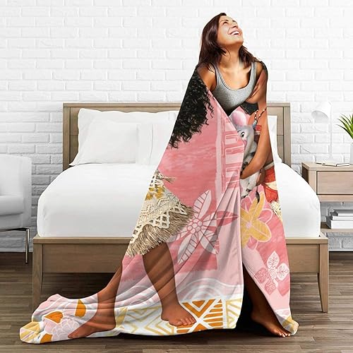 Miniatura 5 de Mantas de forro polar súper suaves, ligeras, mullidas, acogedoras, de microfibra, lindas mantas de franela de anime para cama, sofá y sofá, 50 x 40