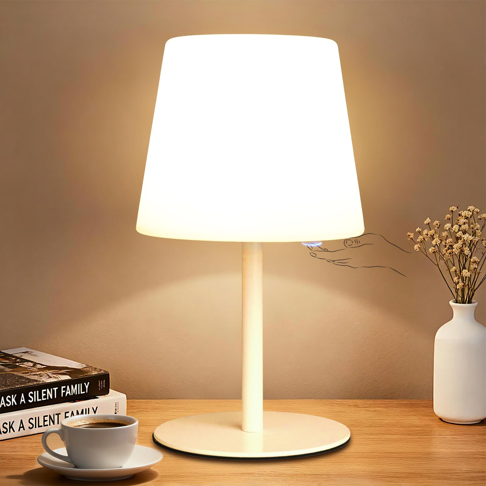 Wonder Solar Cordless Table Lamp, Rechargeable Outdoor Battery